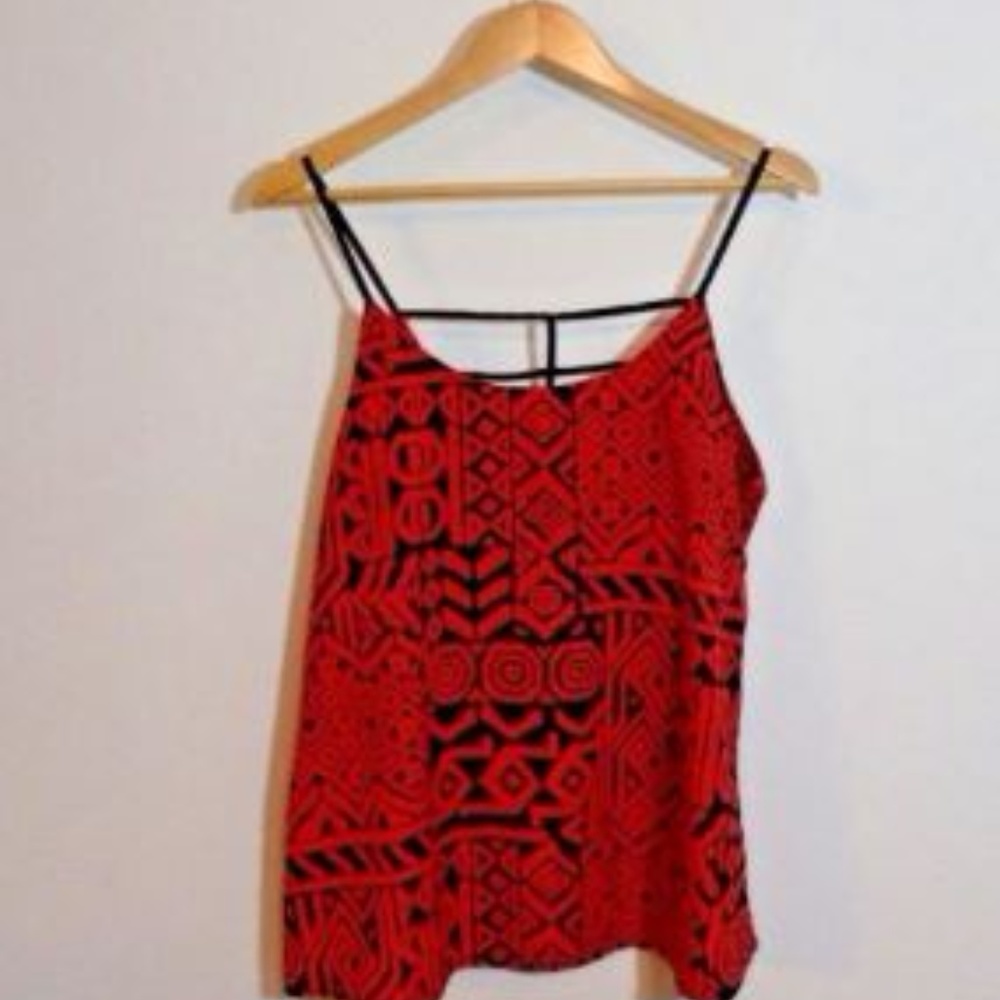Ya Los Angeles Red & Black Tank Top Large